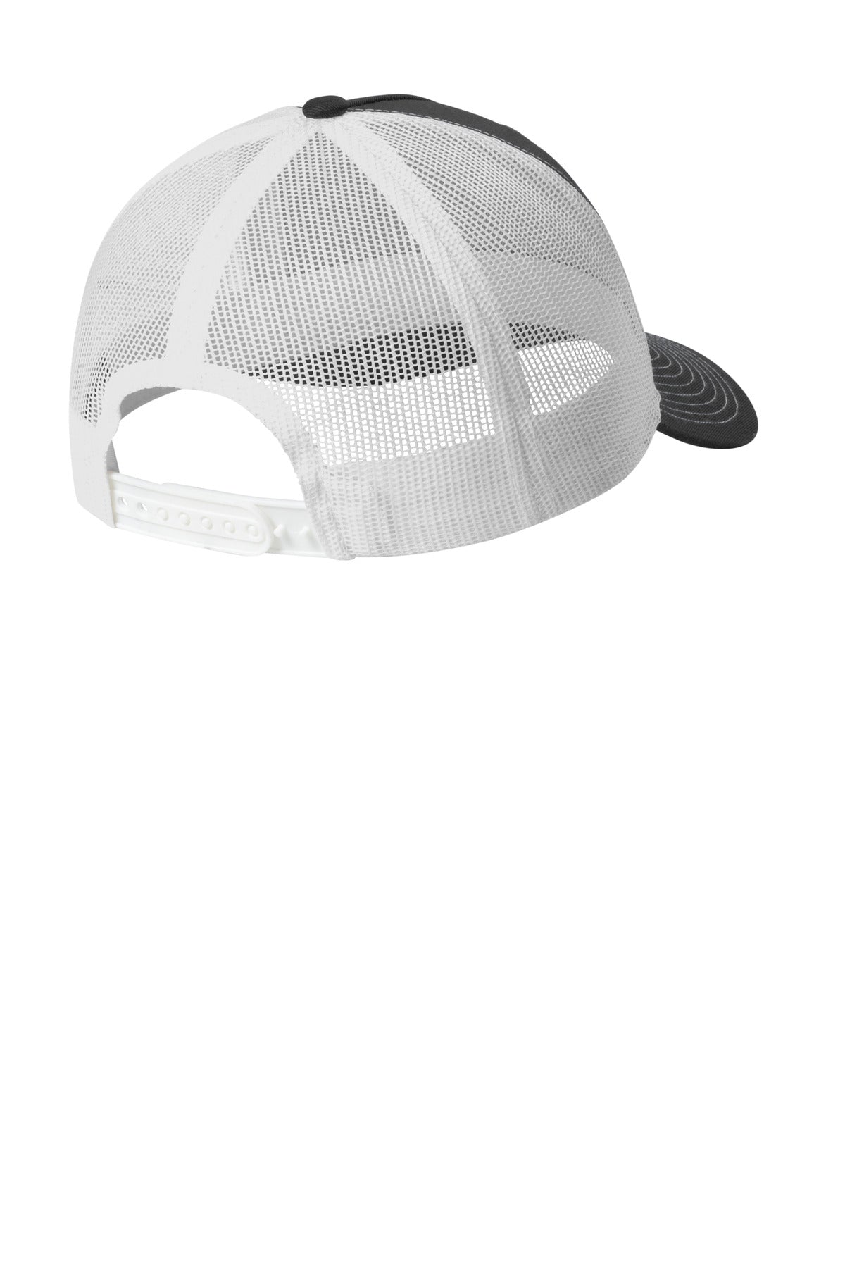 Custom Embroidered Port Authority Caps in Grey Steel/ White