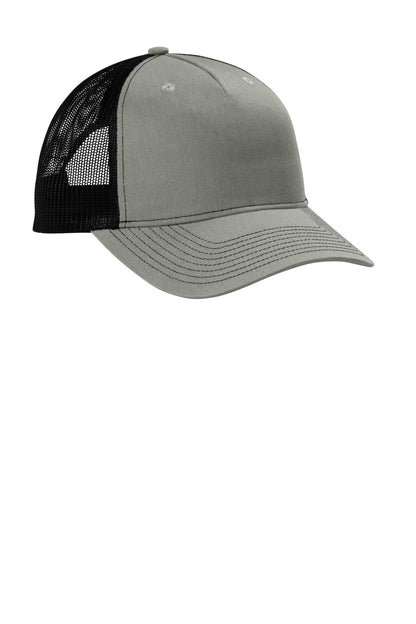 Custom Embroidered Port Authority Caps in Heather Grey/ Black