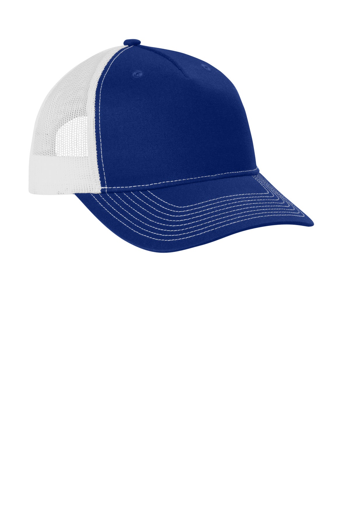 Custom Embroidered Port Authority Caps in Patriot Blue/ White