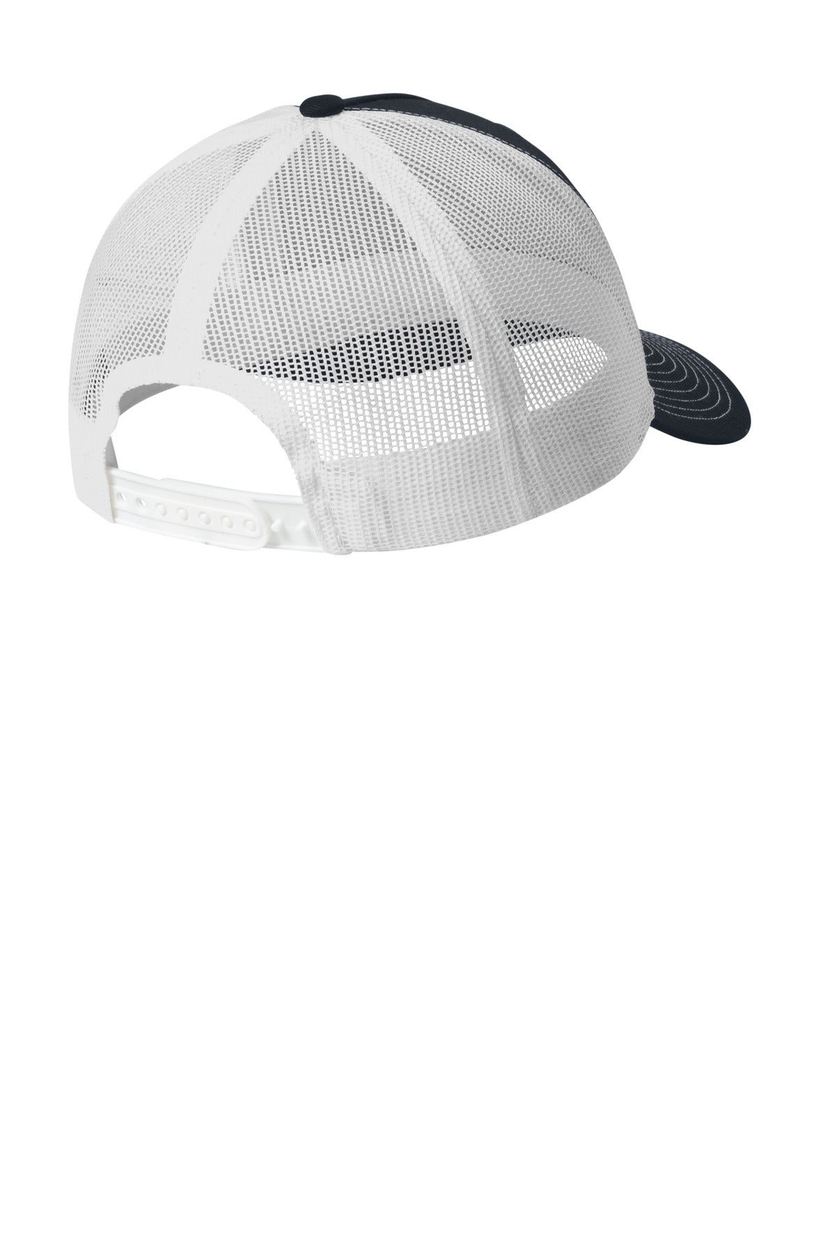Custom Embroidered Port Authority Caps in Rich Navy/ White