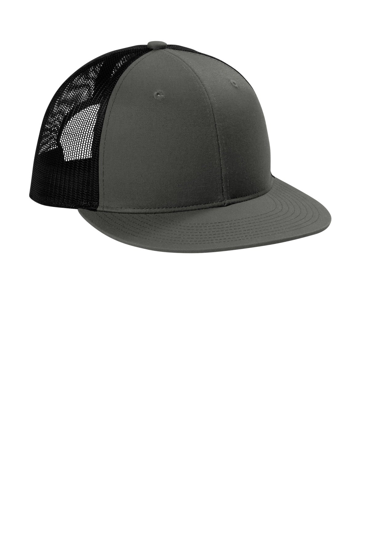 Custom Embroidered Port Authority Caps in Grey Steel/ Black