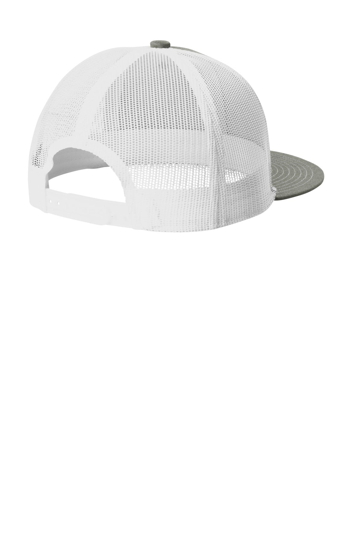 Custom Embroidered Port Authority Caps in Heather Grey/ White