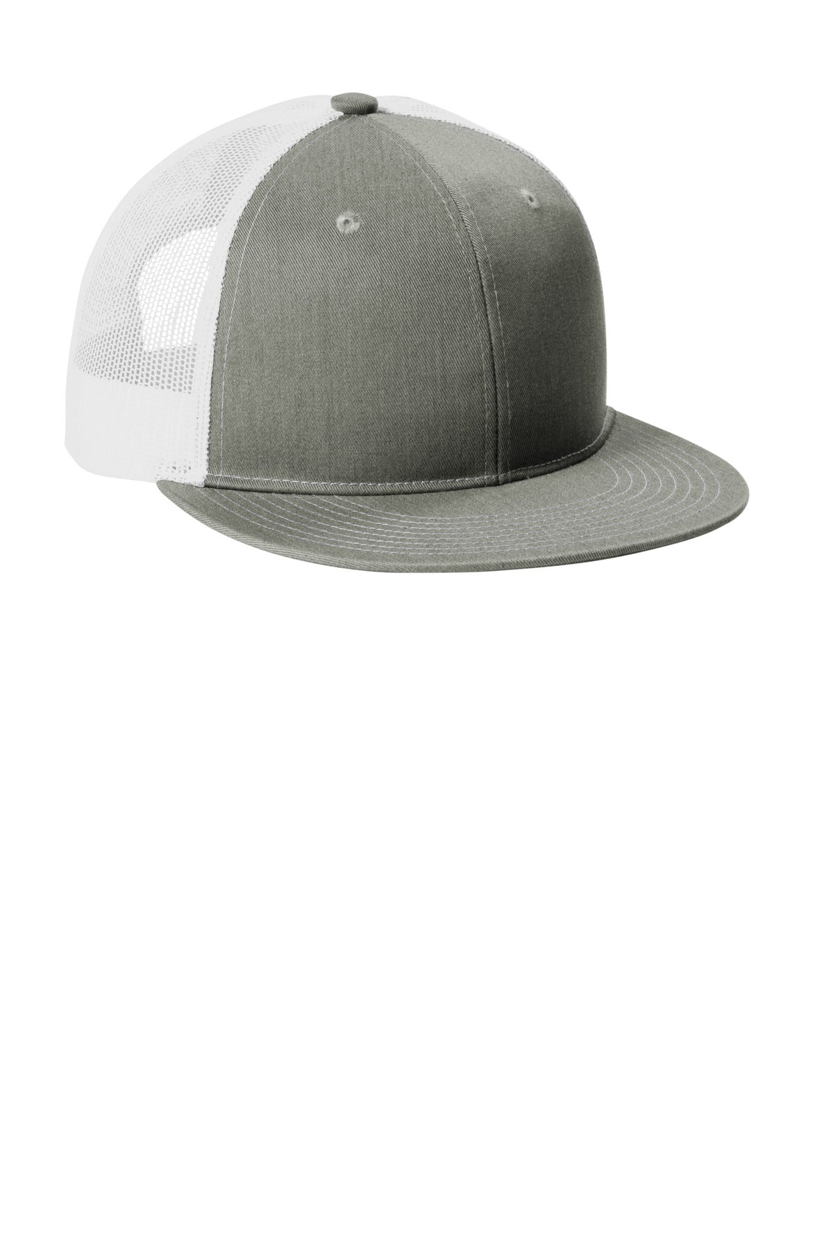Custom Embroidered Port Authority Caps in Heather Grey/ White