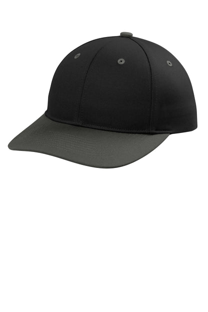 Custom Embroidered Port Authority Caps in Black/ Grey Steel