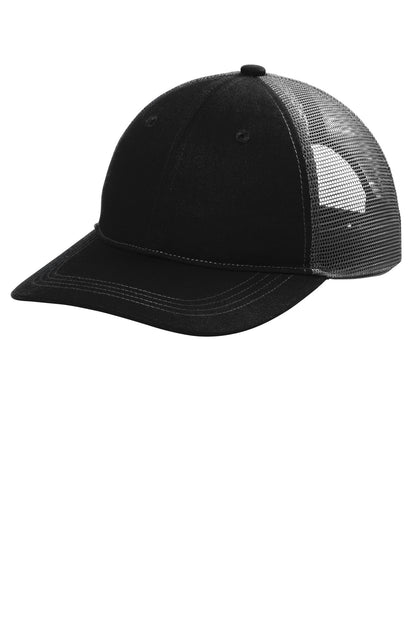 Custom Embroidered Port Authority Caps in Black/ Grey Steel