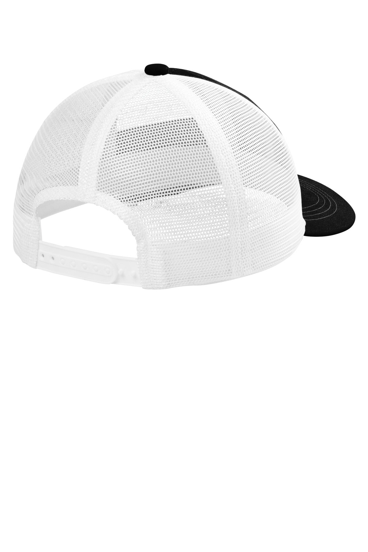 Custom Embroidered Port Authority Caps in Black/ White