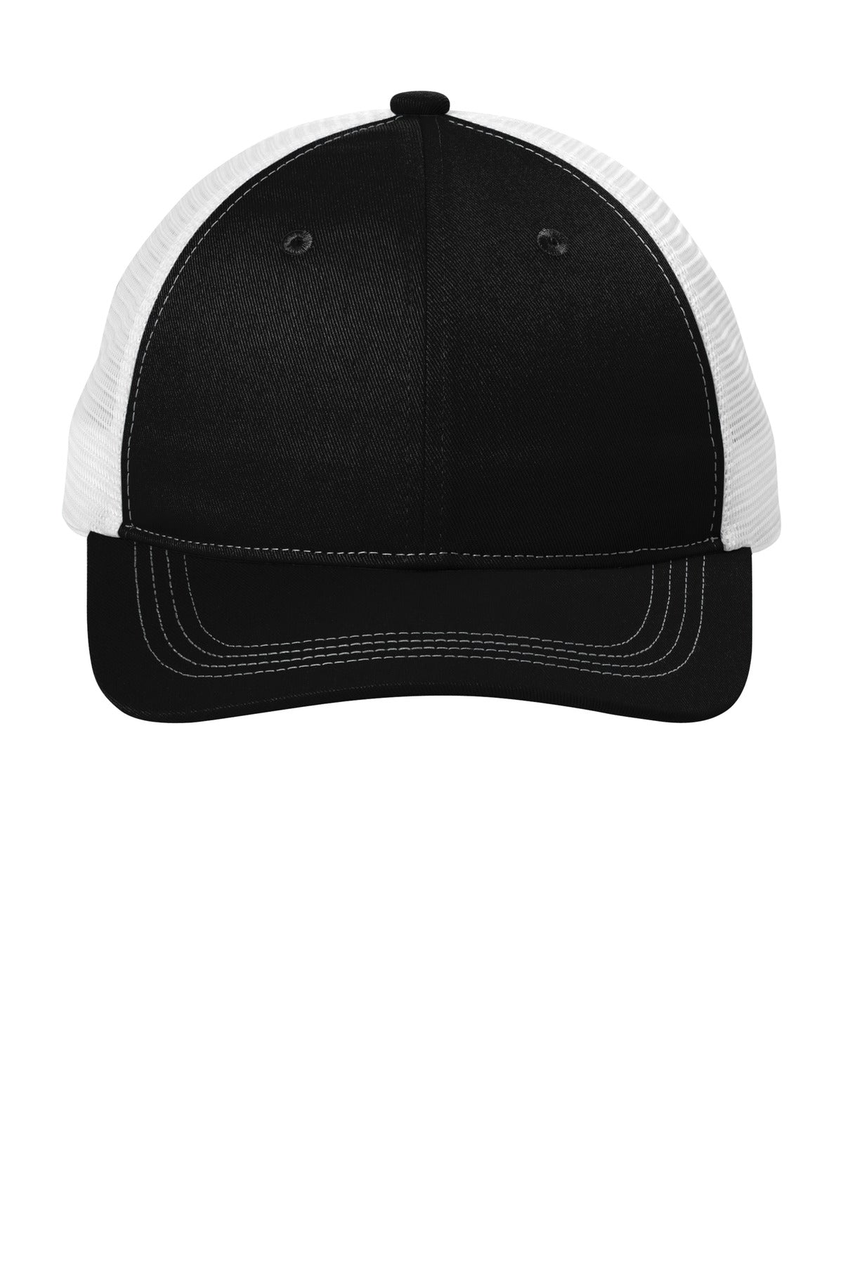 Custom Embroidered Port Authority Caps in Black/ White