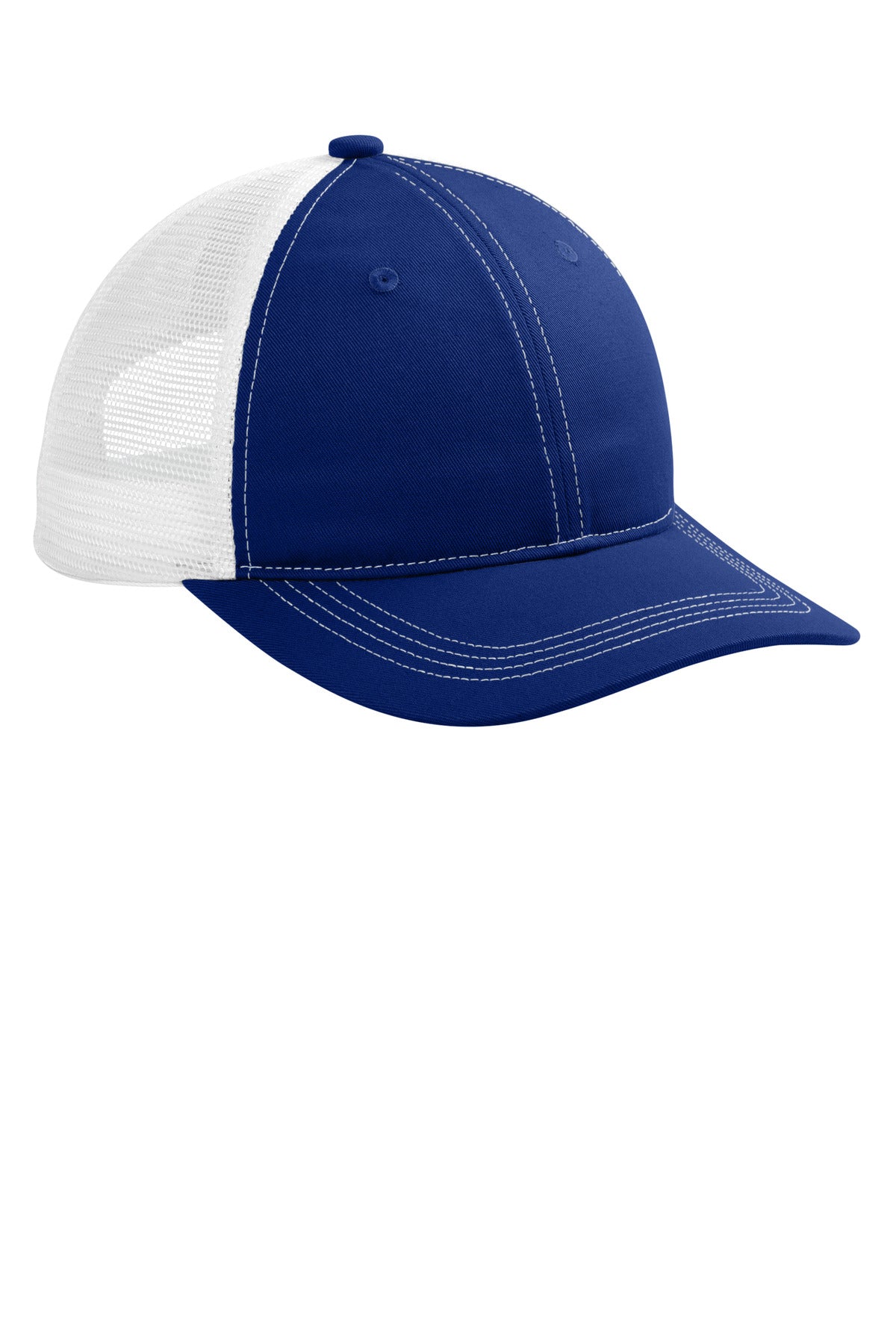 Custom Embroidered Port Authority Caps in Patriot Blue/ White
