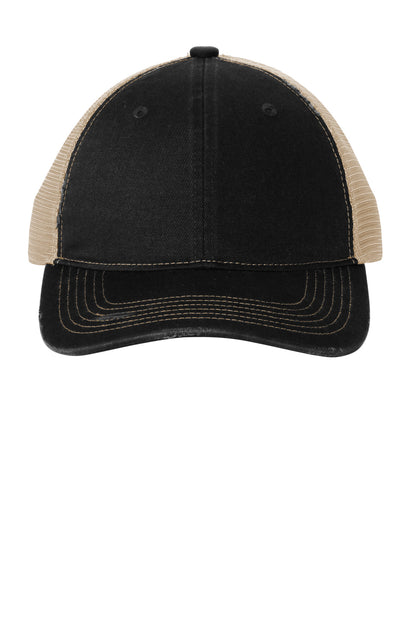Custom Embroidered Port Authority Caps in Black/ Khaki