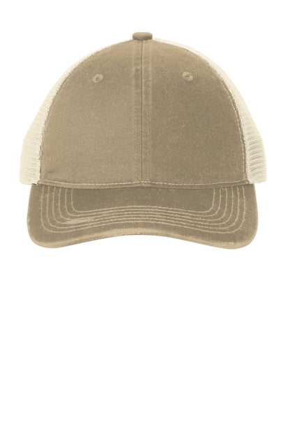 Custom Embroidered Port Authority Caps in Khaki/ Stone