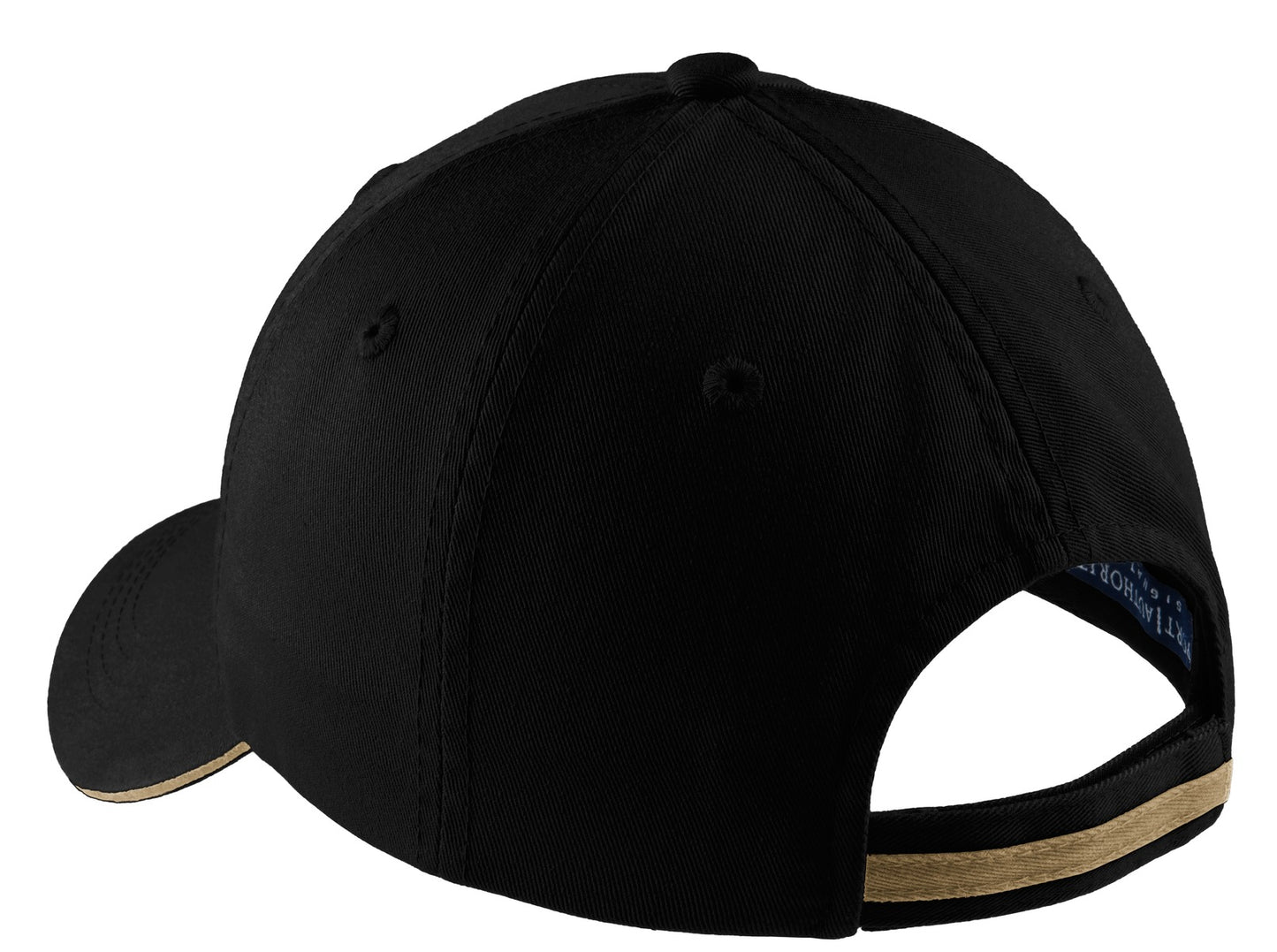Port Authority Sandwich Bill Cap with Striped Closure.  C830