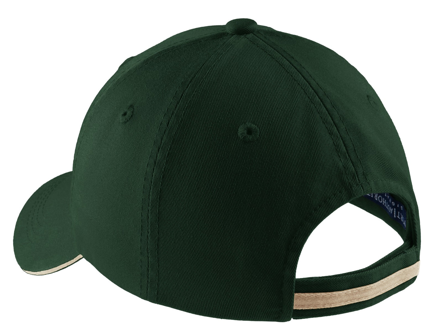 Port Authority Sandwich Bill Cap with Striped Closure.  C830