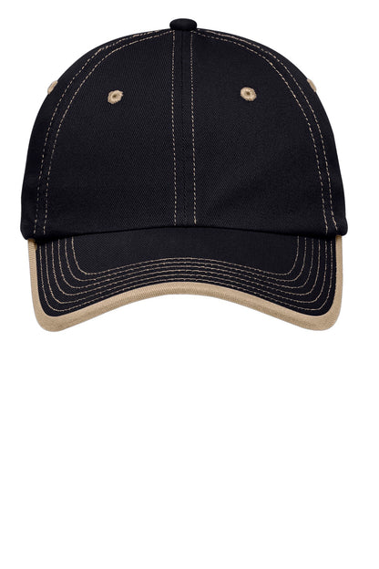 Port Authority Vintage Washed Contrast Stitch Cap.  C835
