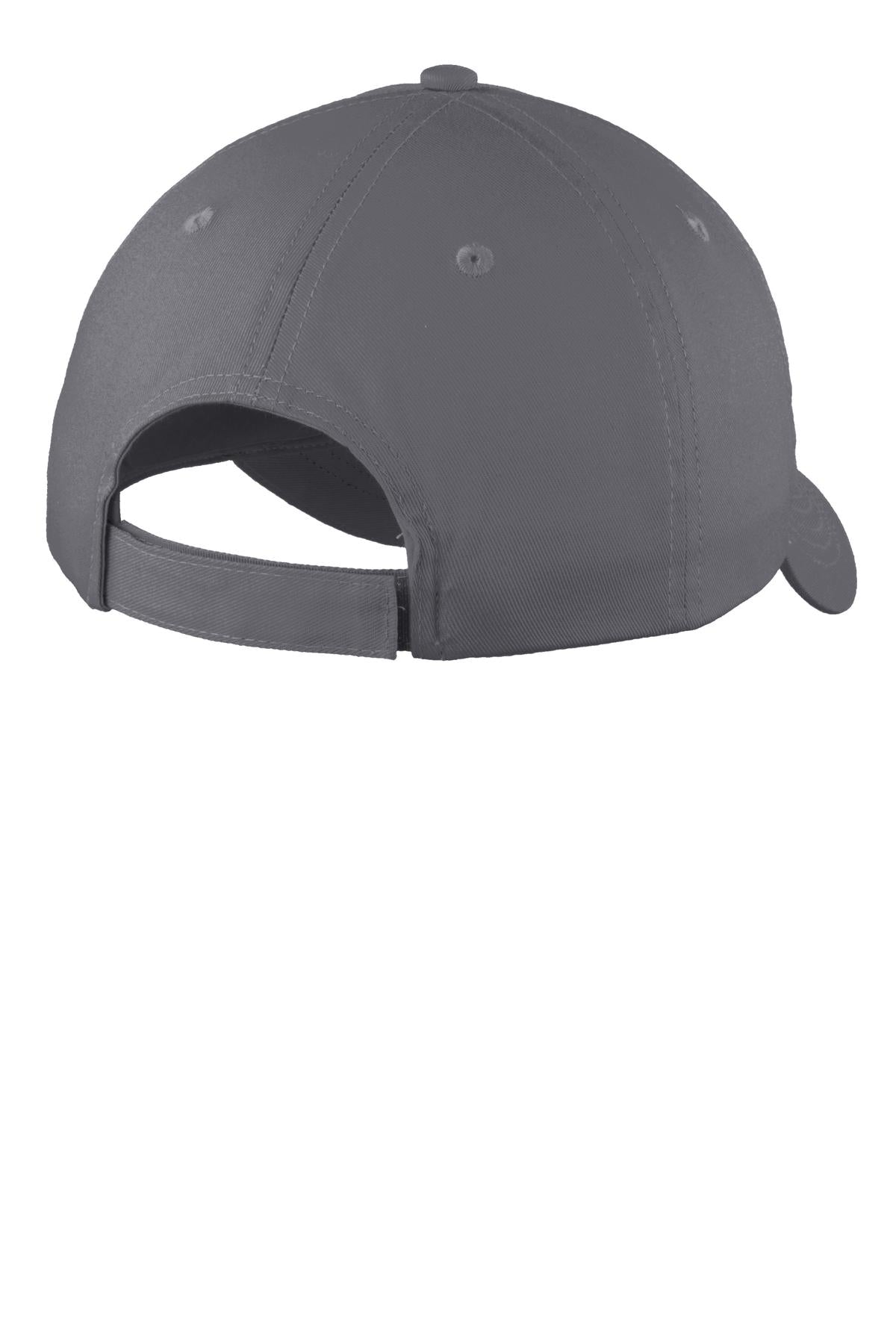 Custom Embroidered Port Authority Caps in Charcoal