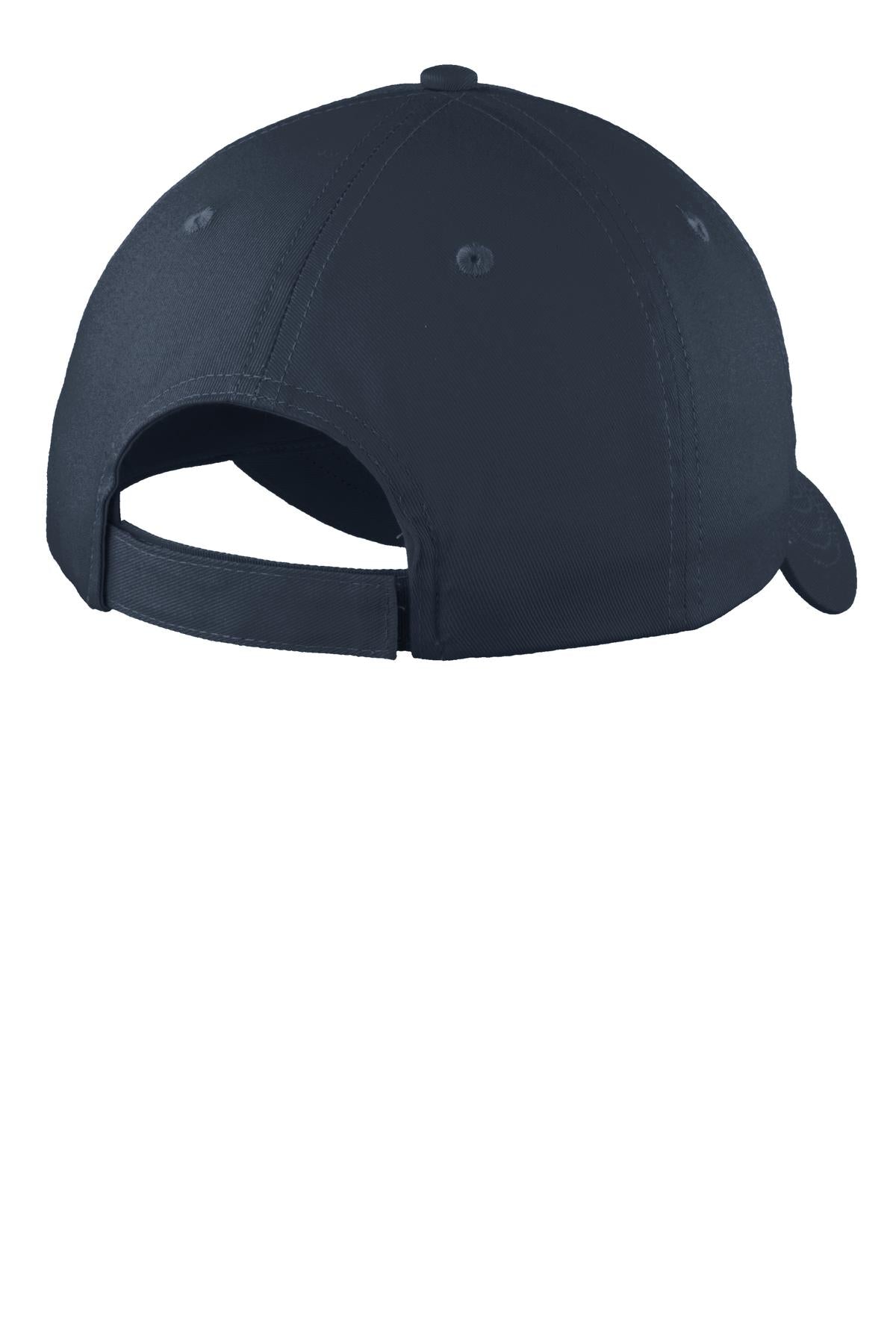 Custom Embroidered Port Authority Caps in Navy