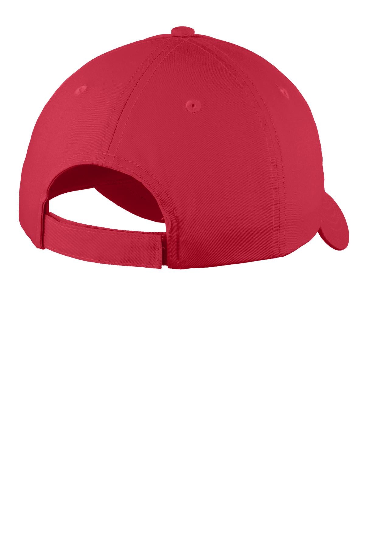 Custom Embroidered Port Authority Caps in Red