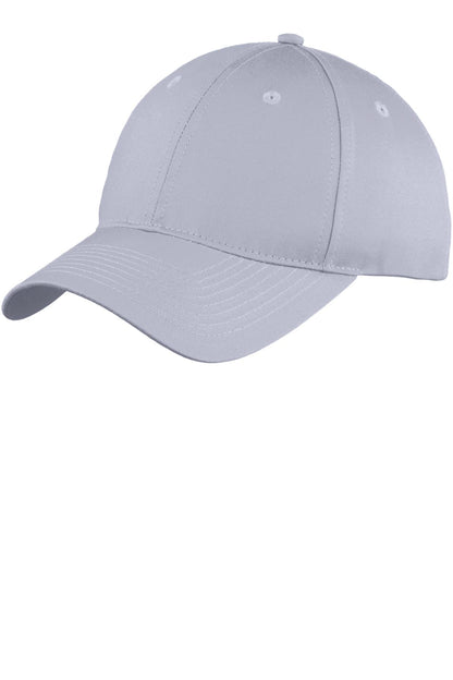 Custom Embroidered Port Authority Caps in Silver