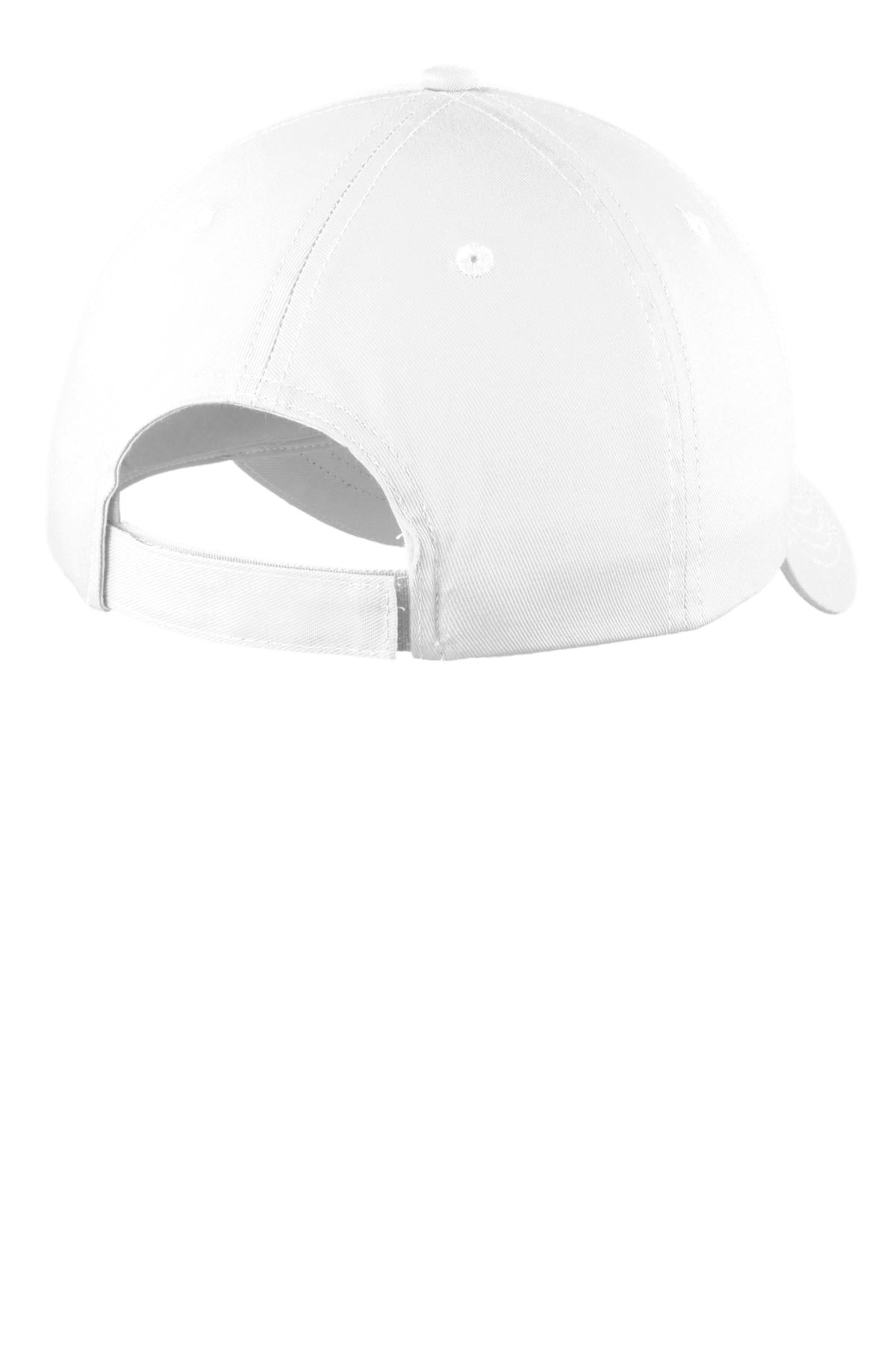 Custom Embroidered Port Authority Caps in White