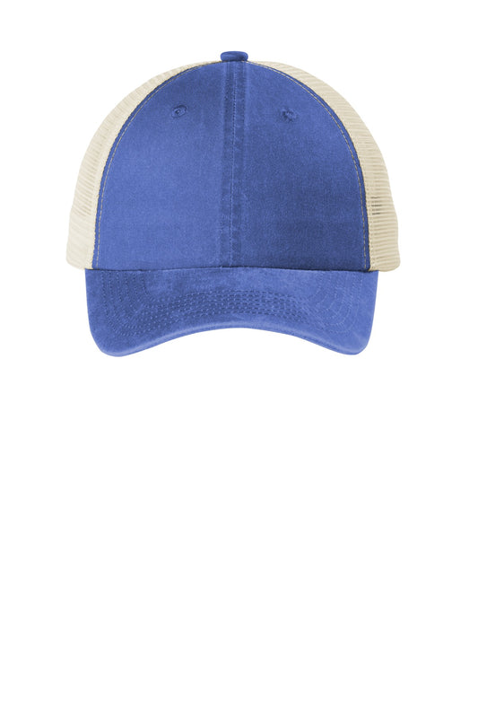 Custom Embroidered Port Authority Caps in Blue Moon/ Stone