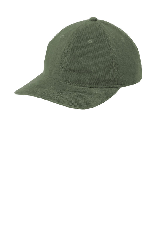 Custom Embroidered Port Authority Caps in Olive Green
