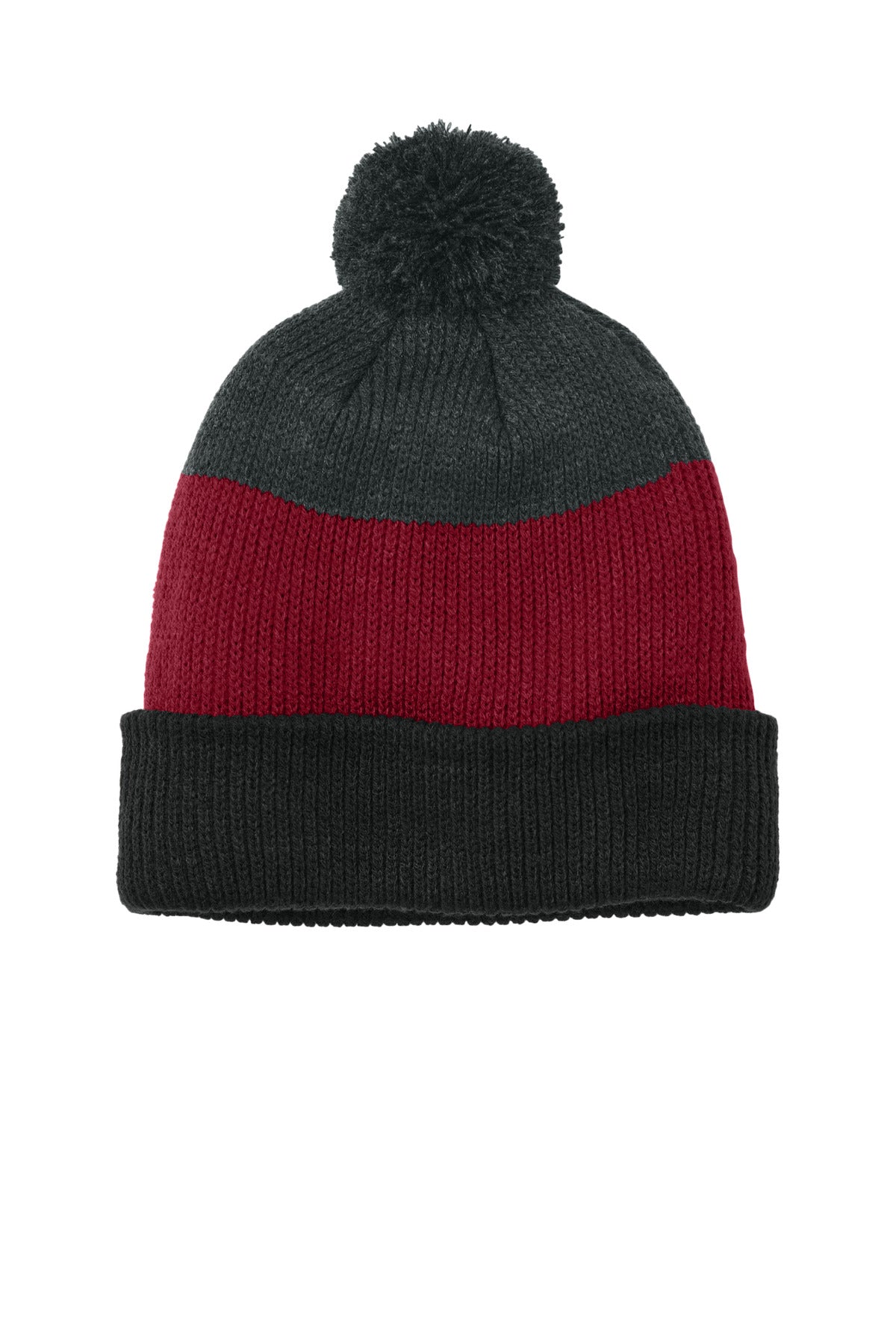 Port Authority Cozy Striped Pom Beanie C979