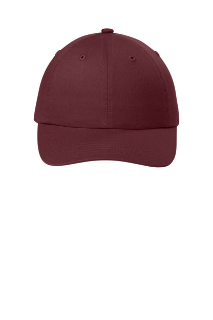 Custom Embroidered Port Authority Caps in Burgundy
