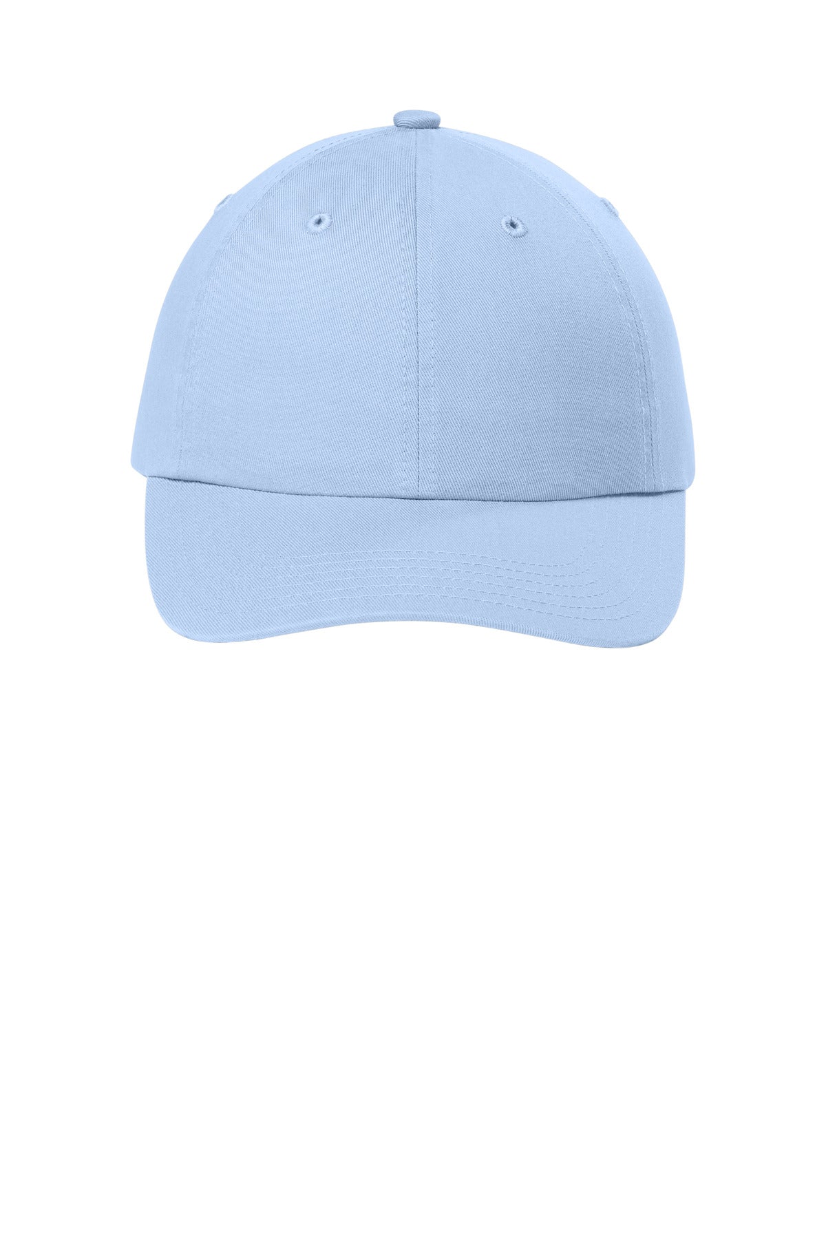 Custom Embroidered Port Authority Caps in Cloud Blue