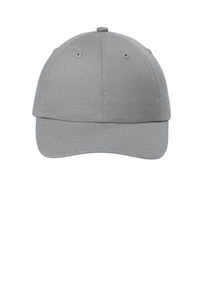 Custom Embroidered Port Authority Caps in Gusty Grey