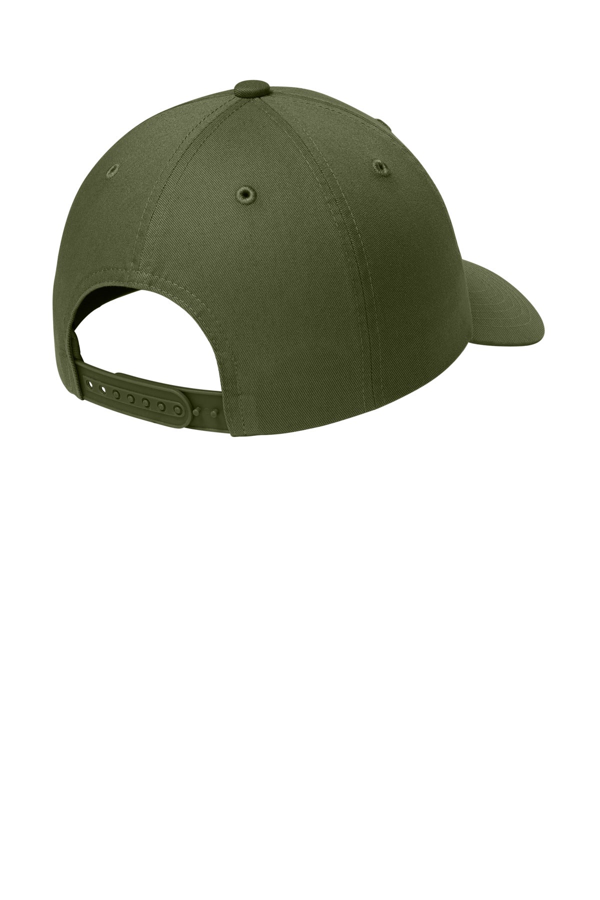 Custom Embroidered Port Authority Caps in Olive Drab Green