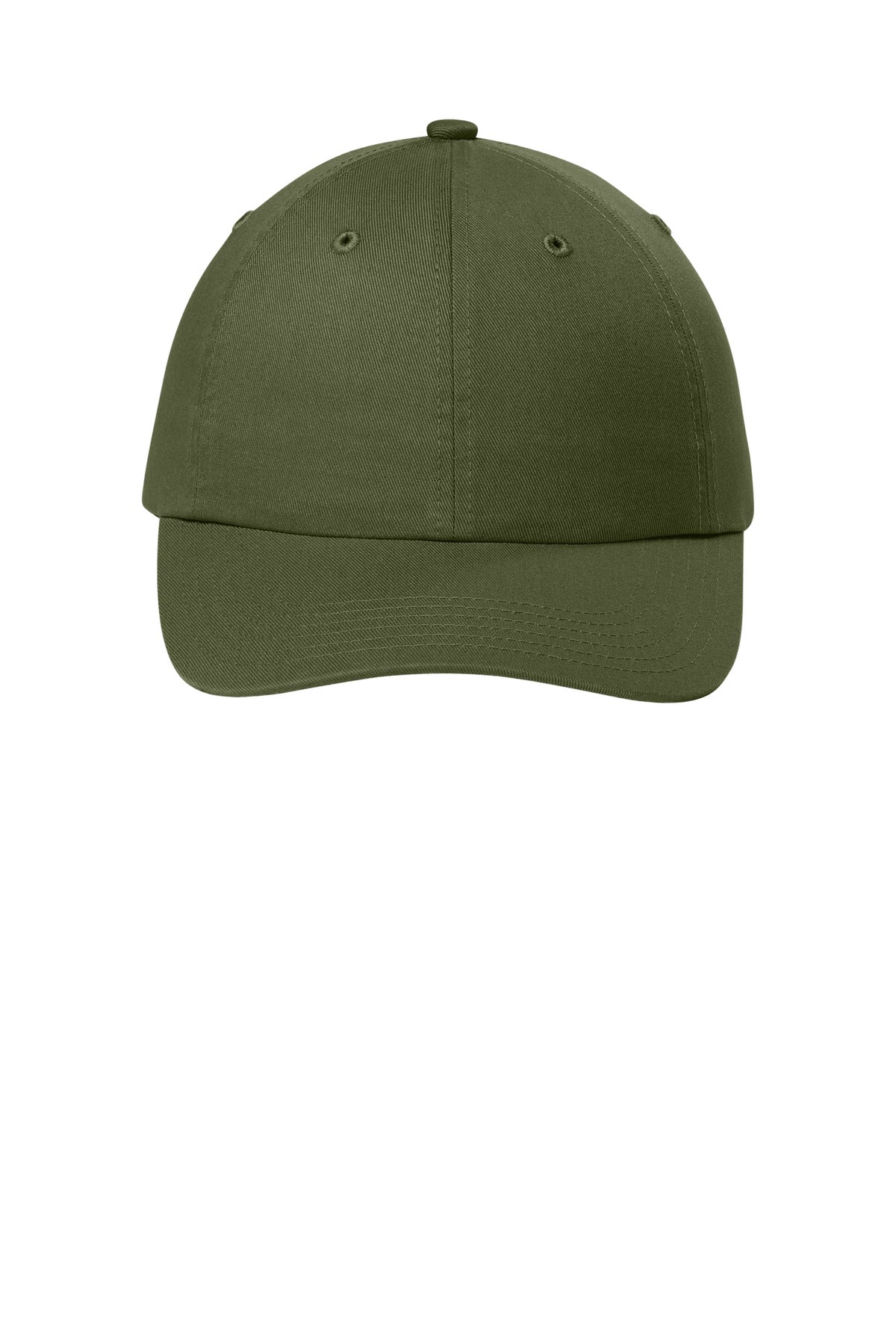 Custom Embroidered Port Authority Caps in Olive Drab Green