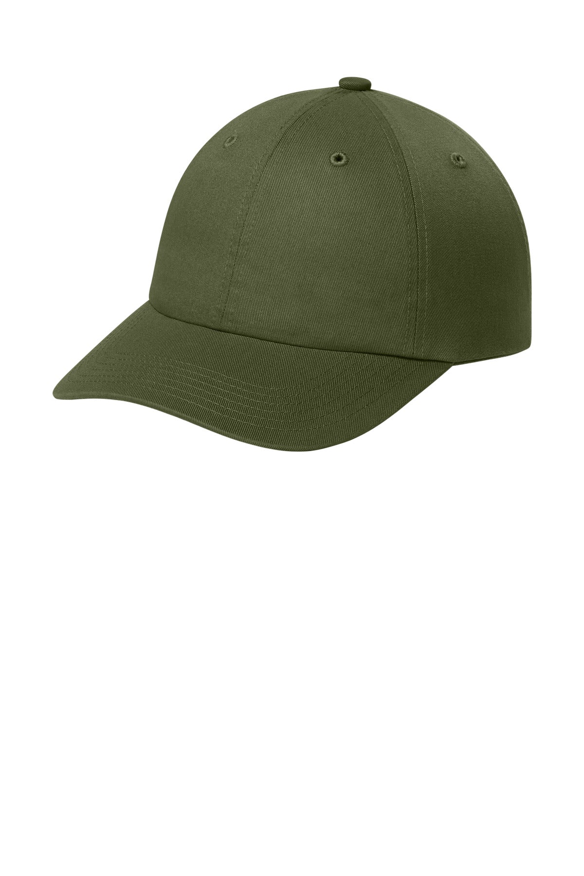 Custom Embroidered Port Authority Caps in Olive Drab Green