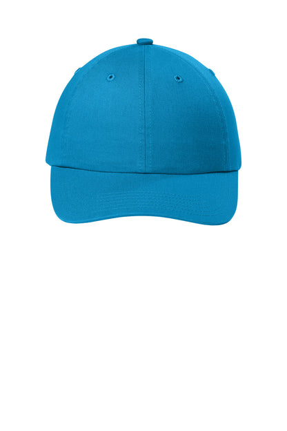 Custom Embroidered Port Authority Caps in Parcel Blue