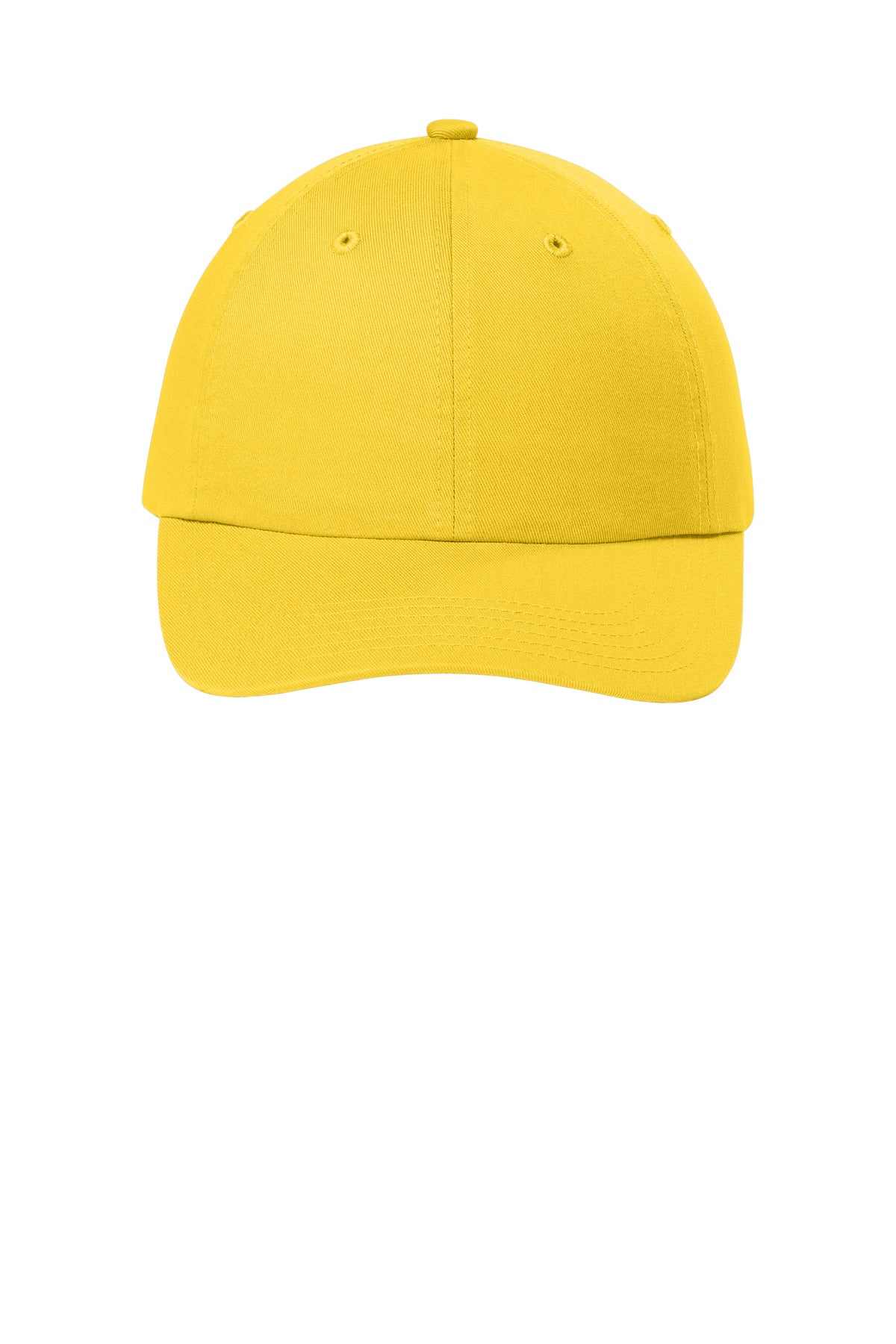 Custom Embroidered Port Authority Caps in Sunflower Yellow