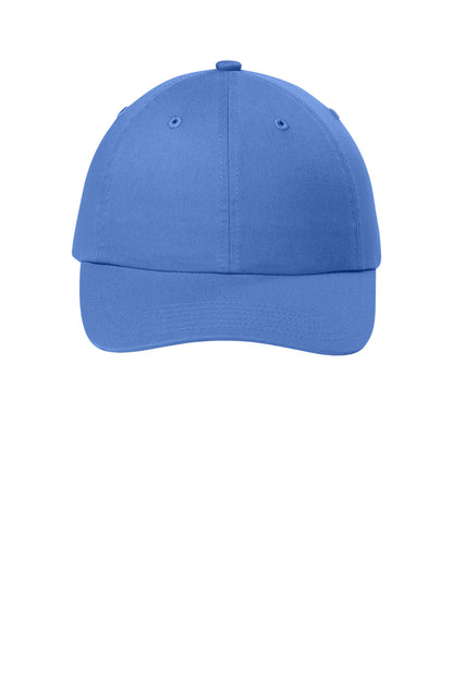 Custom Embroidered Port Authority Caps in Ultramarine Blue