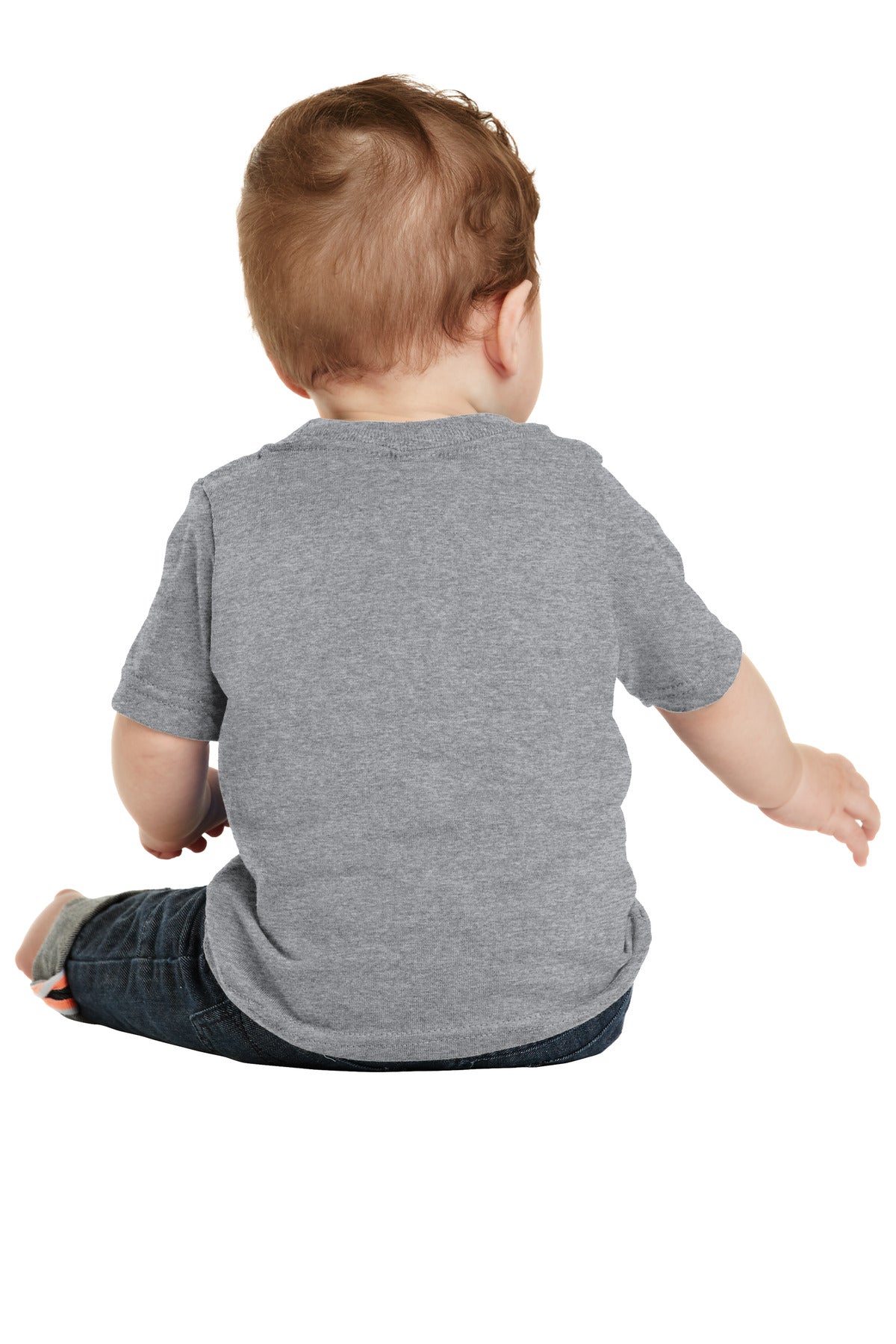 Custom Embroidered Port & Company Infant Core Cotton Tee. CAR54I,Athletic Heather