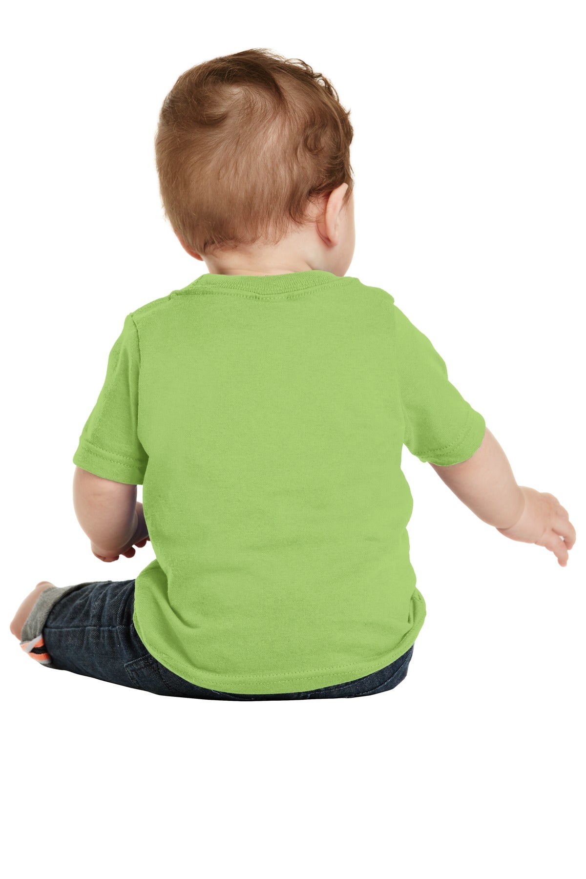 Custom Embroidered Port & Company Infant Core Cotton Tee. CAR54I,Lime