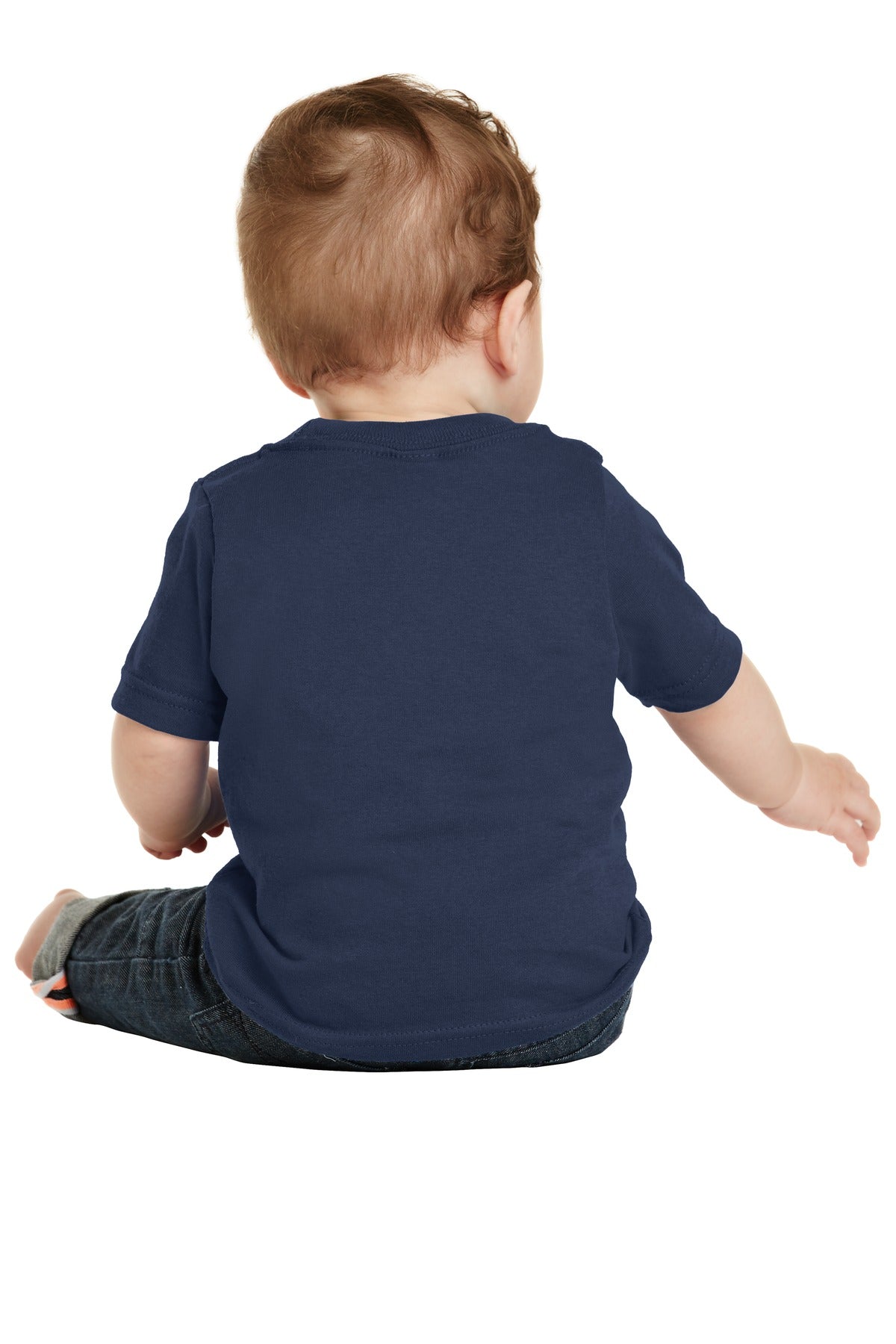 Custom Embroidered Port & Company Infant Core Cotton Tee. CAR54I,Navy