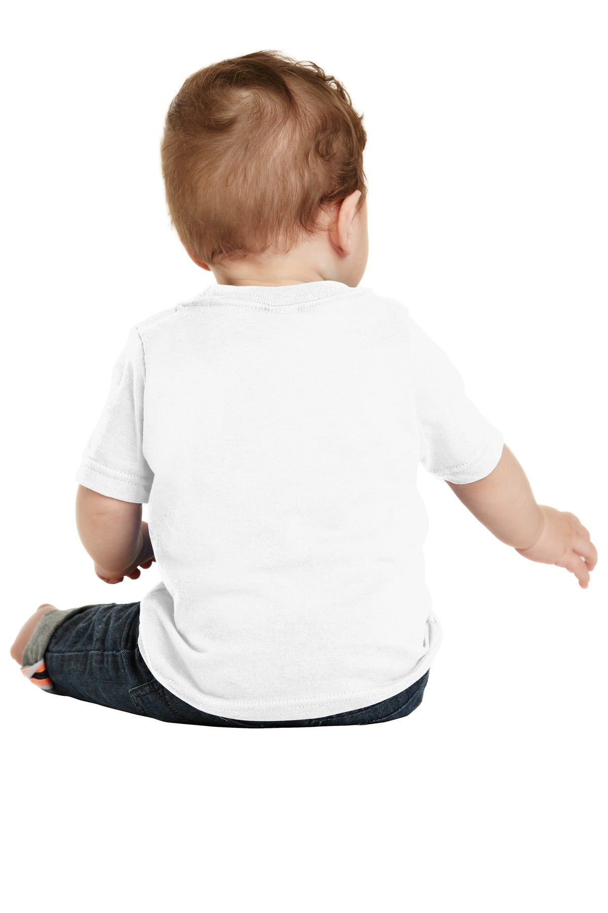 Custom Embroidered Port & Company Infant Core Cotton Tee. CAR54I,White