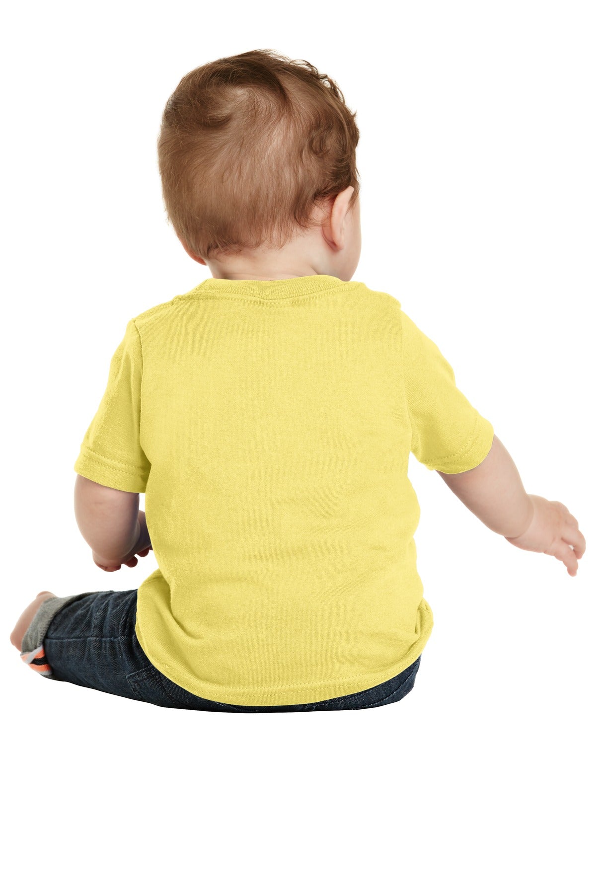 Custom Embroidered Port & Company Infant Core Cotton Tee. CAR54I,Yellow