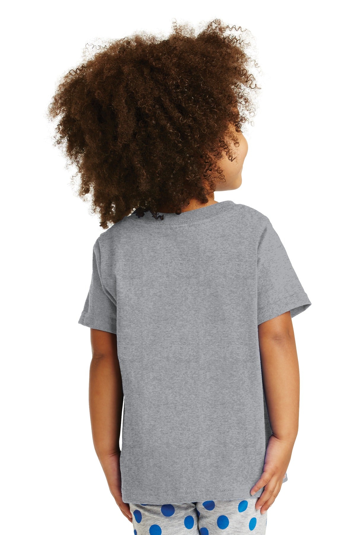 Custom Embroidered Port & Company Toddler Core Cotton Tee. CAR54T,Athletic Heather
