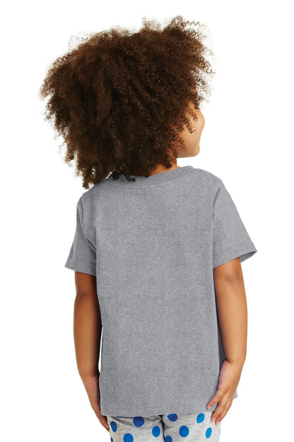 Custom Embroidered Port & Company Toddler Core Cotton Tee. CAR54T,Athletic Heather