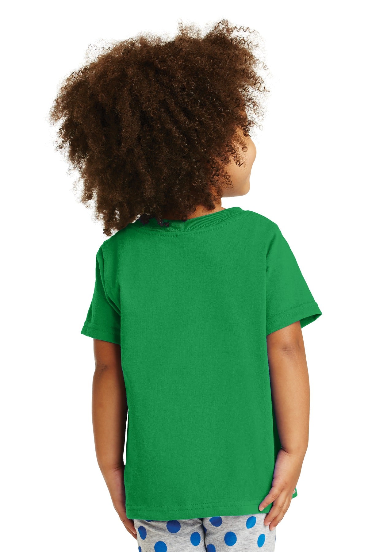 Custom Embroidered Port & Company Toddler Core Cotton Tee. CAR54T,Clover Green