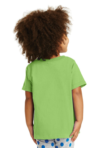 Custom Embroidered Port & Company Toddler Core Cotton Tee. CAR54T,Lime