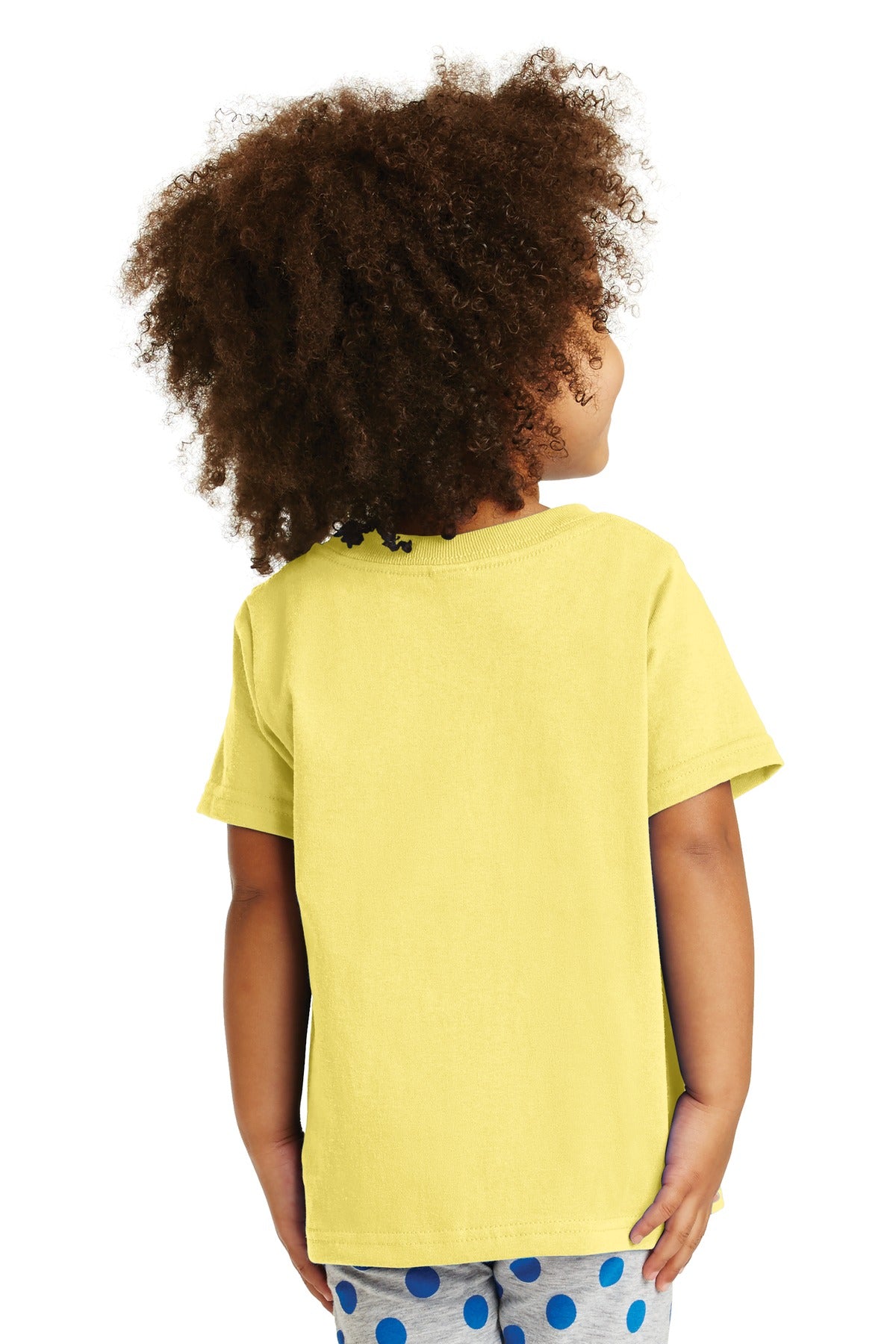 Custom Embroidered Port & Company Toddler Core Cotton Tee. CAR54T,Yellow
