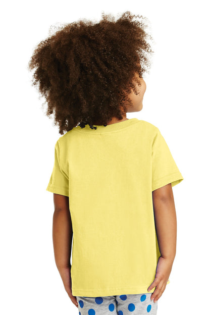Custom Embroidered Port & Company Toddler Core Cotton Tee. CAR54T,Yellow