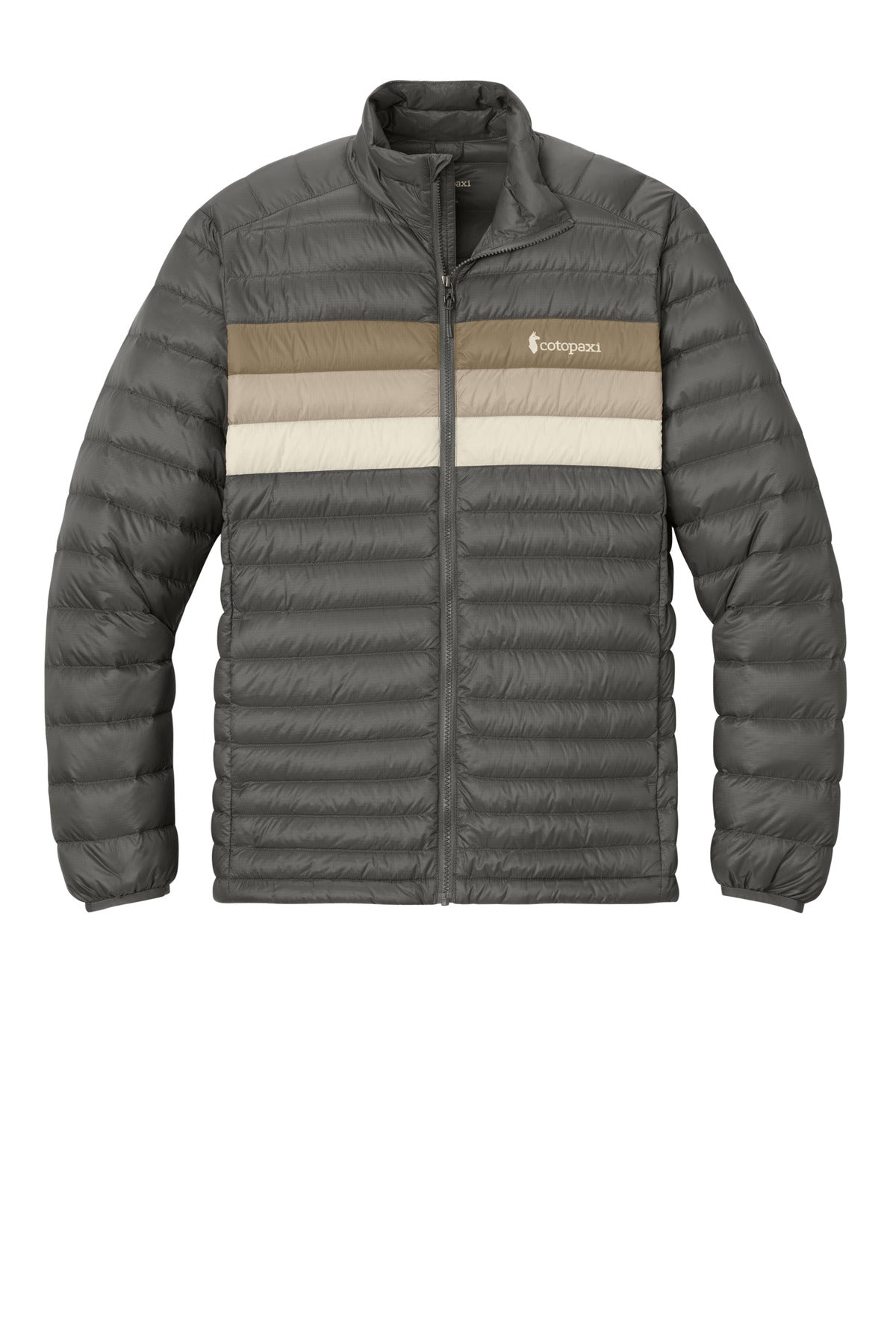 Custom Embroidered Cotopaxi Outerwear in Cinder/ Desert