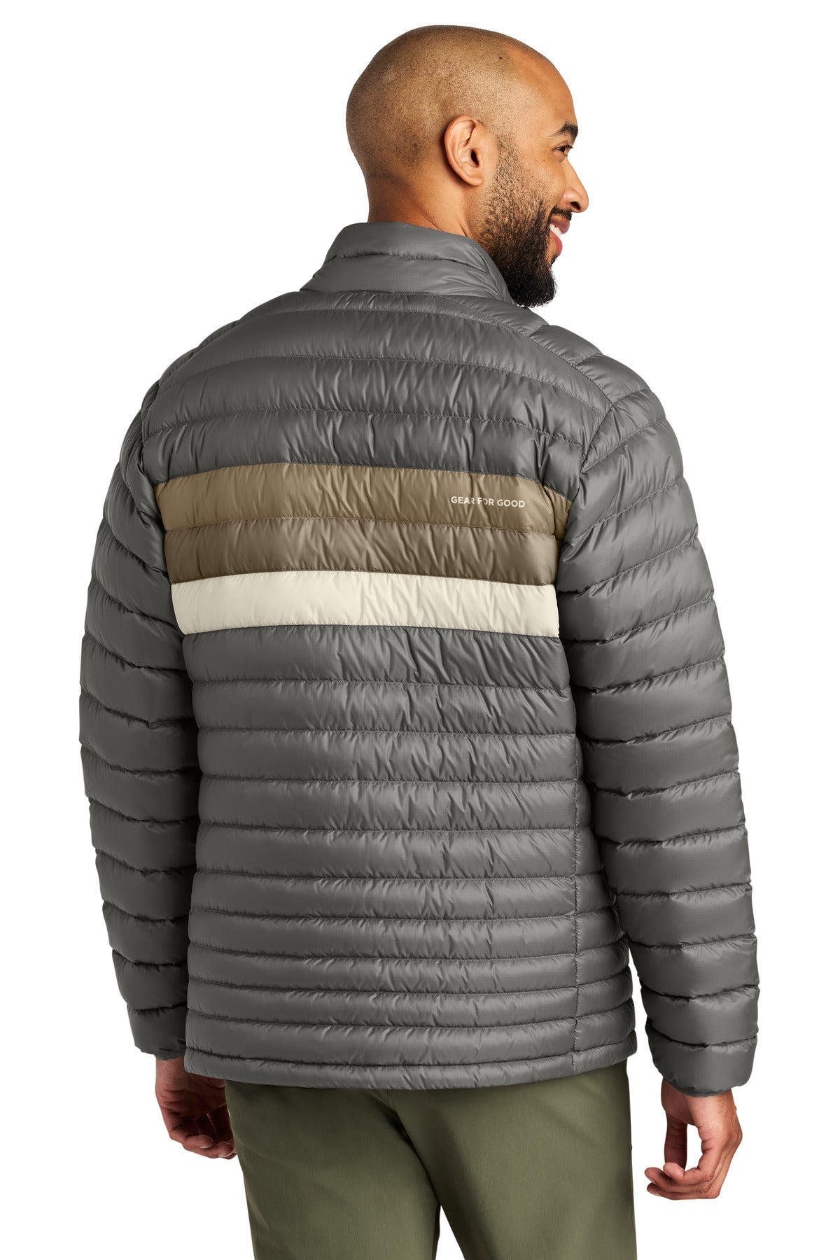 Custom Embroidered Cotopaxi Outerwear in Cinder/ Desert
