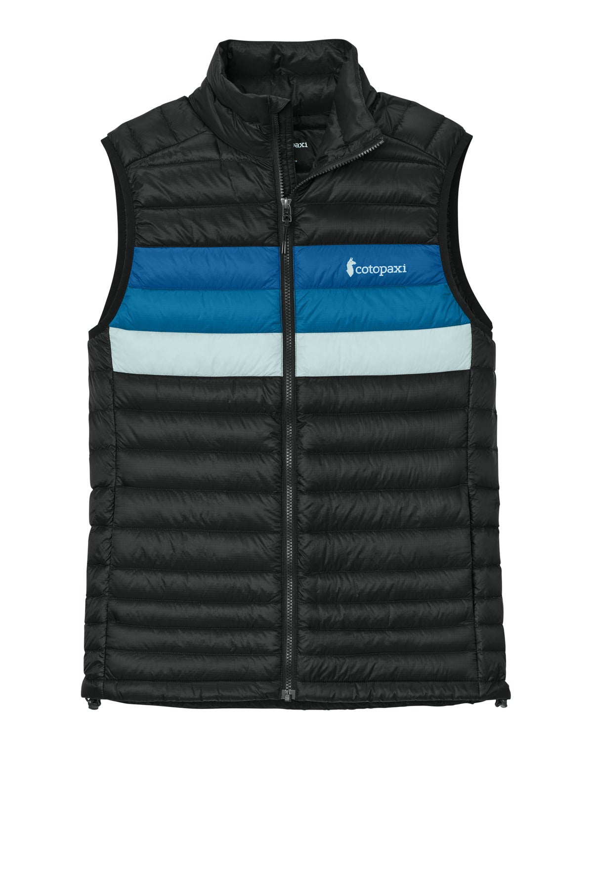 Custom Embroidered Cotopaxi Outerwear in Black/ Atlantic