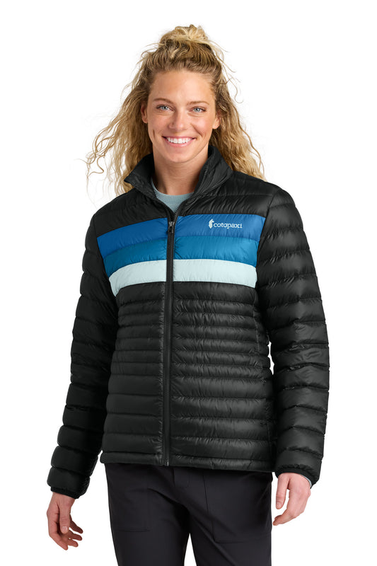 Custom Embroidered Cotopaxi Outerwear in Black/ Atlantic