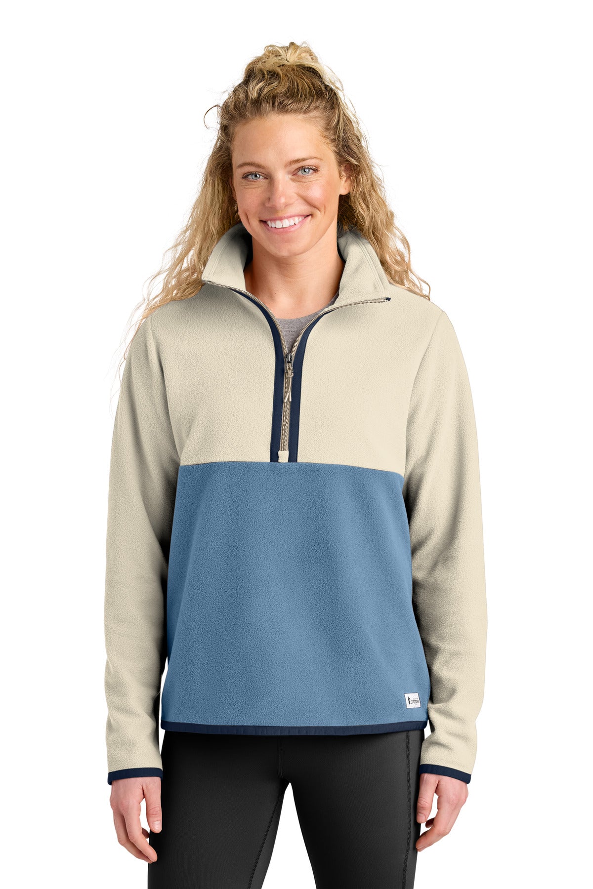 Custom Embroidered Cotopaxi Outerwear in Cream/ Fjord
